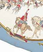 Hermes Bandana Scarf Blue — view 3