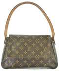 Louis Vuitton Monogram Mini Looping Handbag Brown