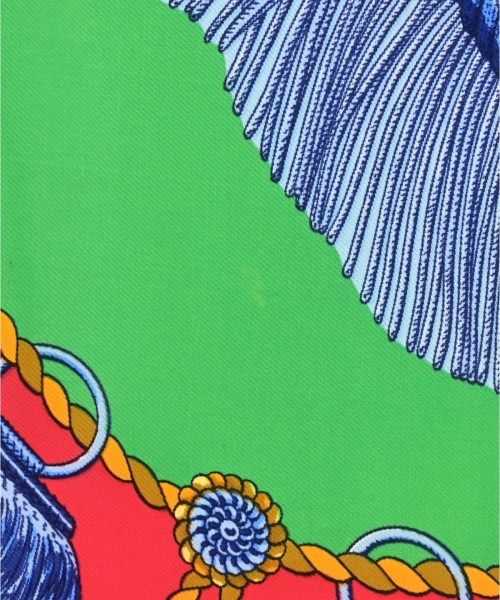 Hermes Bandana Scarf Green — view 7