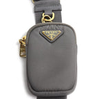 Prada Re-Nylon Padded Tote Shoulder Bag Gray — view 5