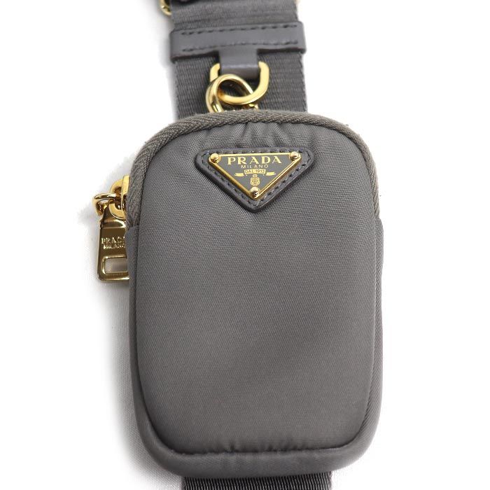 Prada Re-Nylon Padded Tote Shoulder Bag Gray — view 5
