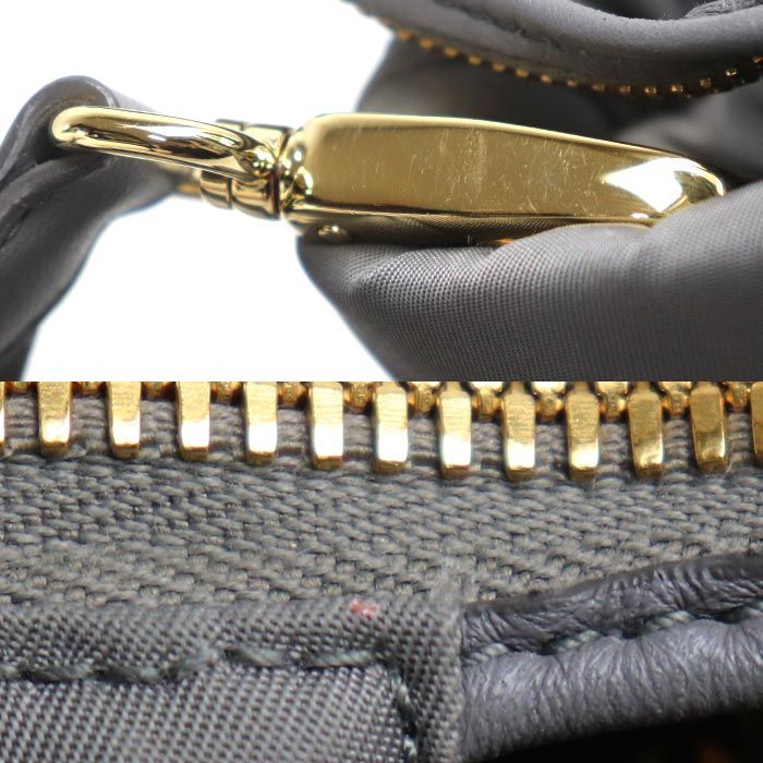 Prada Re-Nylon Padded Tote Shoulder Bag Gray — view 8