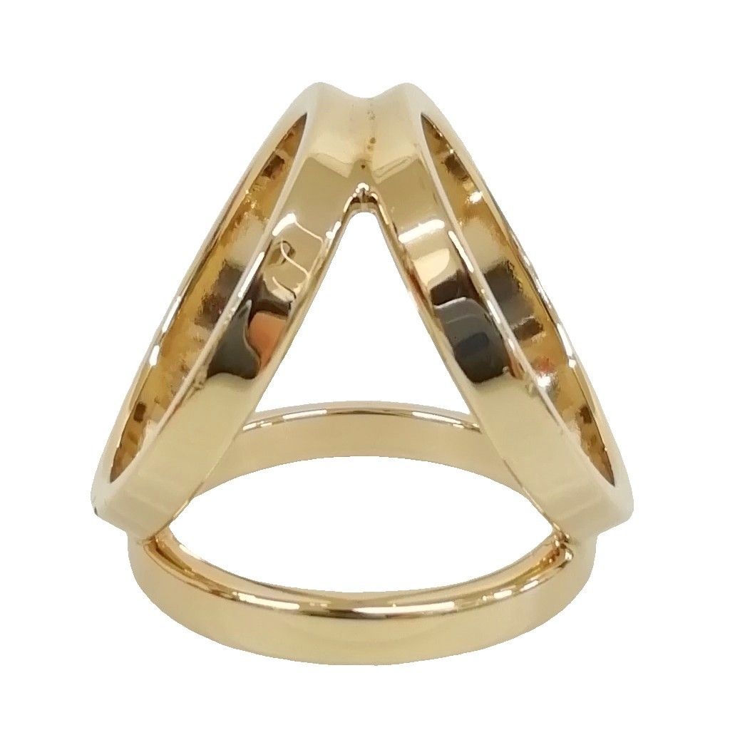Hermes Trio Scarf Ring Closure Gold Colored — view 3