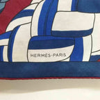 Hermes Carrick Bend Carre H Silk Large Scarf Navy — view 5