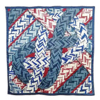 Hermes Carrick Bend Carre H Silk Large Scarf Navy