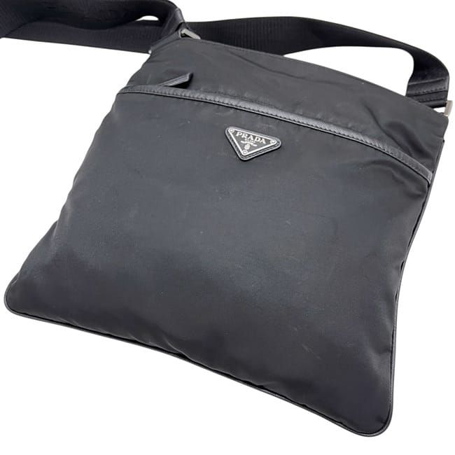 Prada Shoulder Bag Tessuto 134 Nylon Nero Black — view 7