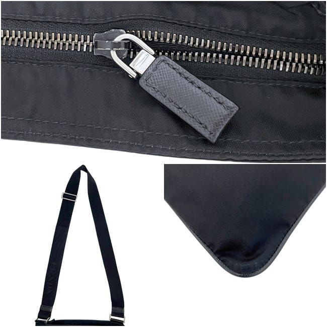 Prada Shoulder Bag Tessuto 134 Nylon Nero Black — view 4
