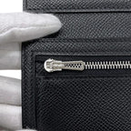 Hermes Trifold Wallet Bearn Combine Epsom Noir Black P Compact — view 4