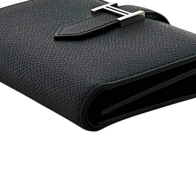 Hermes Trifold Wallet Bearn Combine Epsom Noir Black P Compact — view 8
