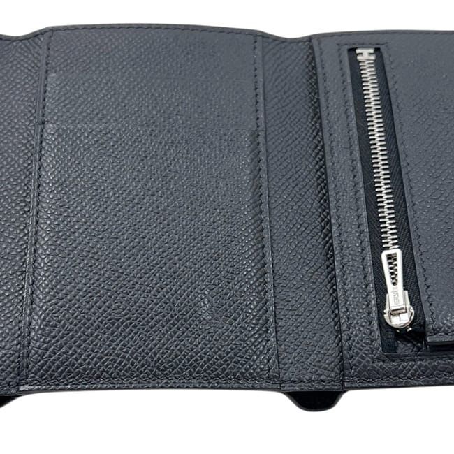Hermes Trifold Wallet Bearn Combine Epsom Noir Black P Compact — view 5