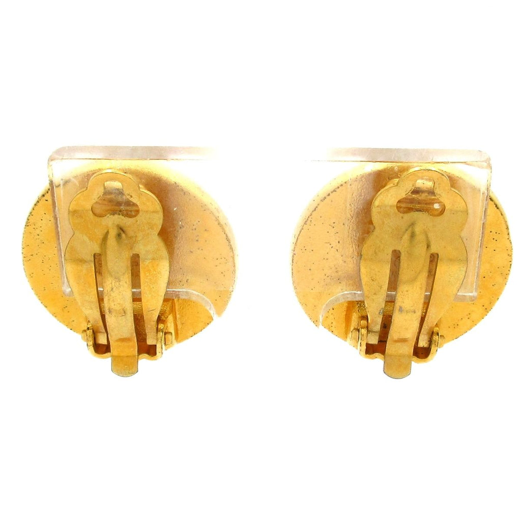 Chanel Earrings Camellia Gold — view 2