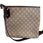 Gucci GG Canvas Shoulder Bag Brown