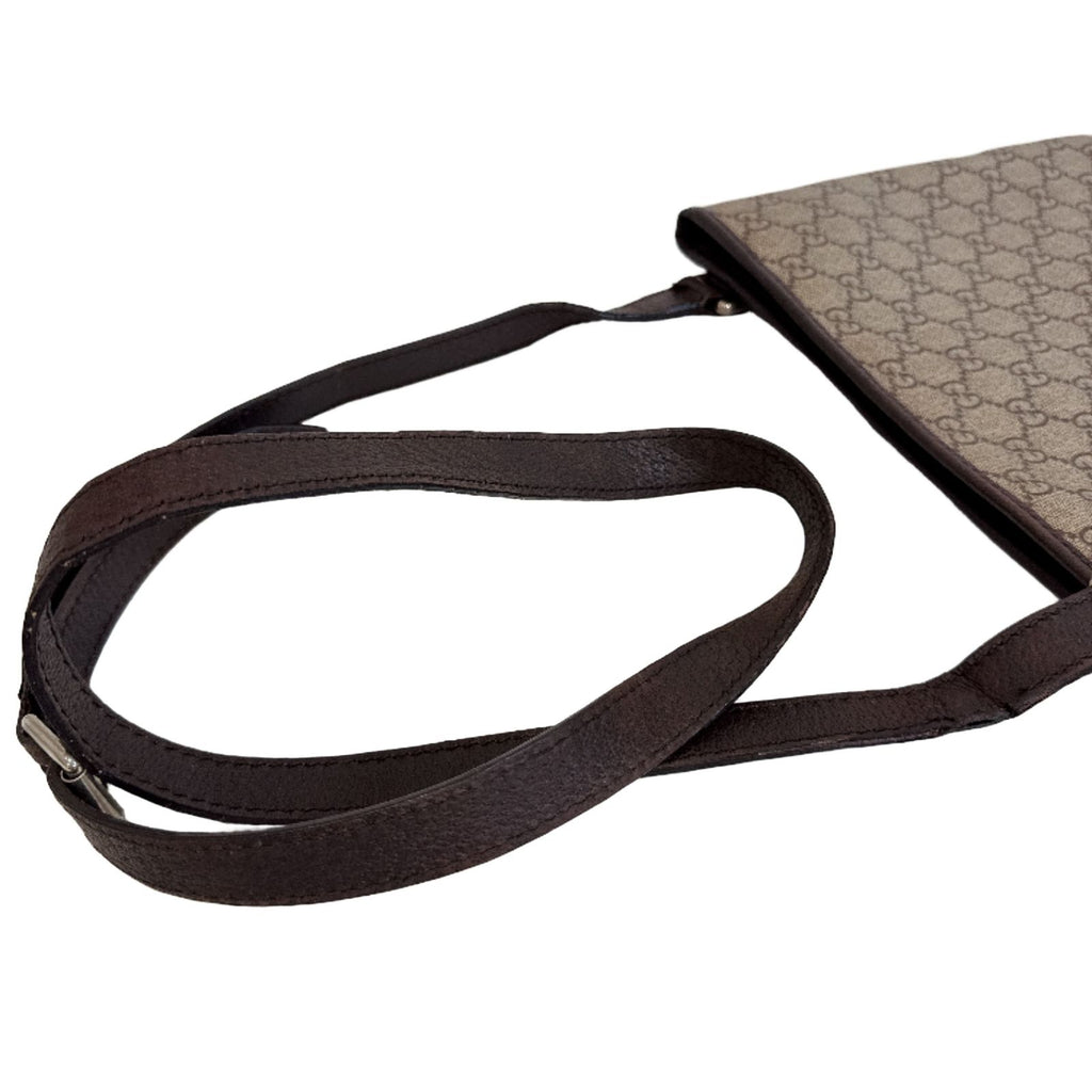 Gucci GG Canvas Shoulder Bag Brown — view 6