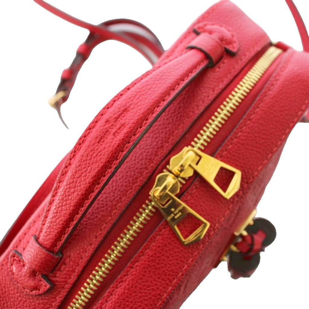 Louis Vuitton Monogram Empreinte Saintonge Shoulder Bag Scarlet — view 6