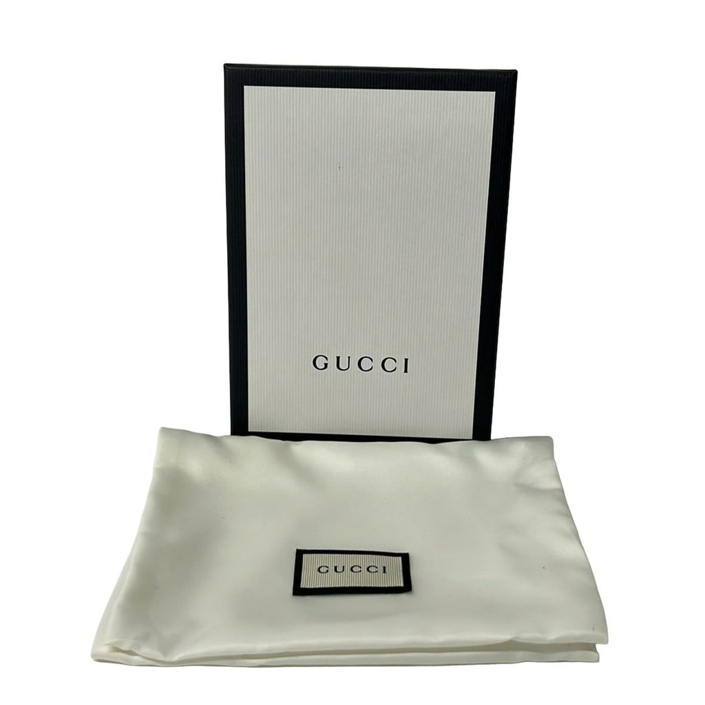Gucci Coin Purse Guccissima Line Black with Key Ring Leather — view 5