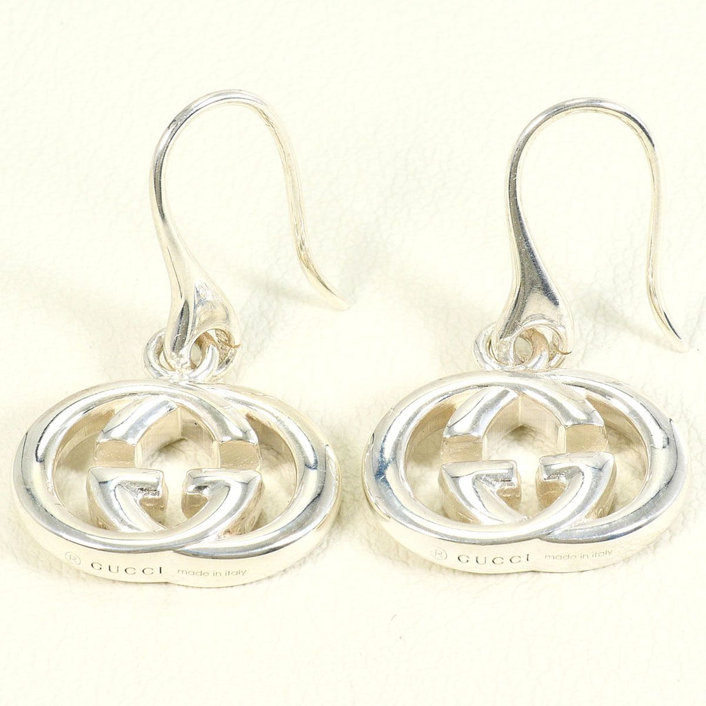 Gucci Interlocking G Hook 925 Sterling Silver Earrings — view 2