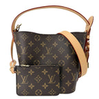 Louis Vuitton 2-Way All in BB Shoulder Bag Crossbody Monogram Canvas Brown Gold