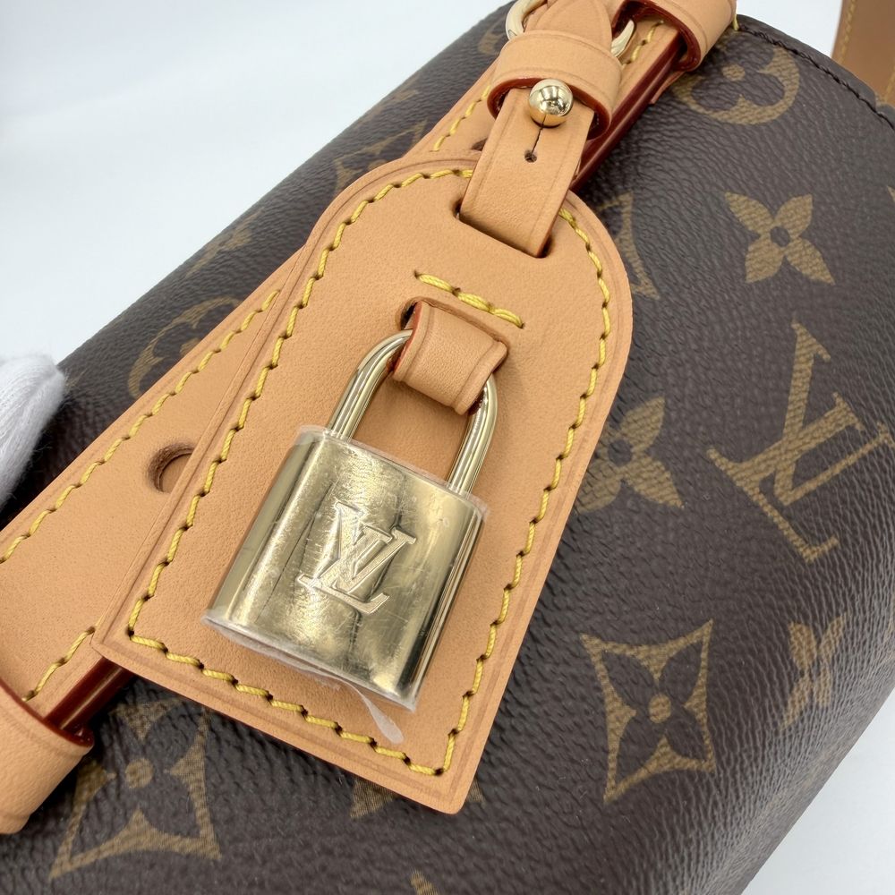 Louis Vuitton 2-Way All in BB Shoulder Bag Crossbody Monogram Canvas Brown Gold — view 7