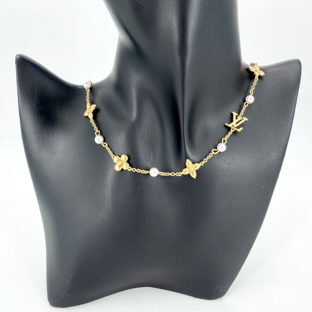 Louis Vuitton Necklace Monogram Flower Adjustable — view 2