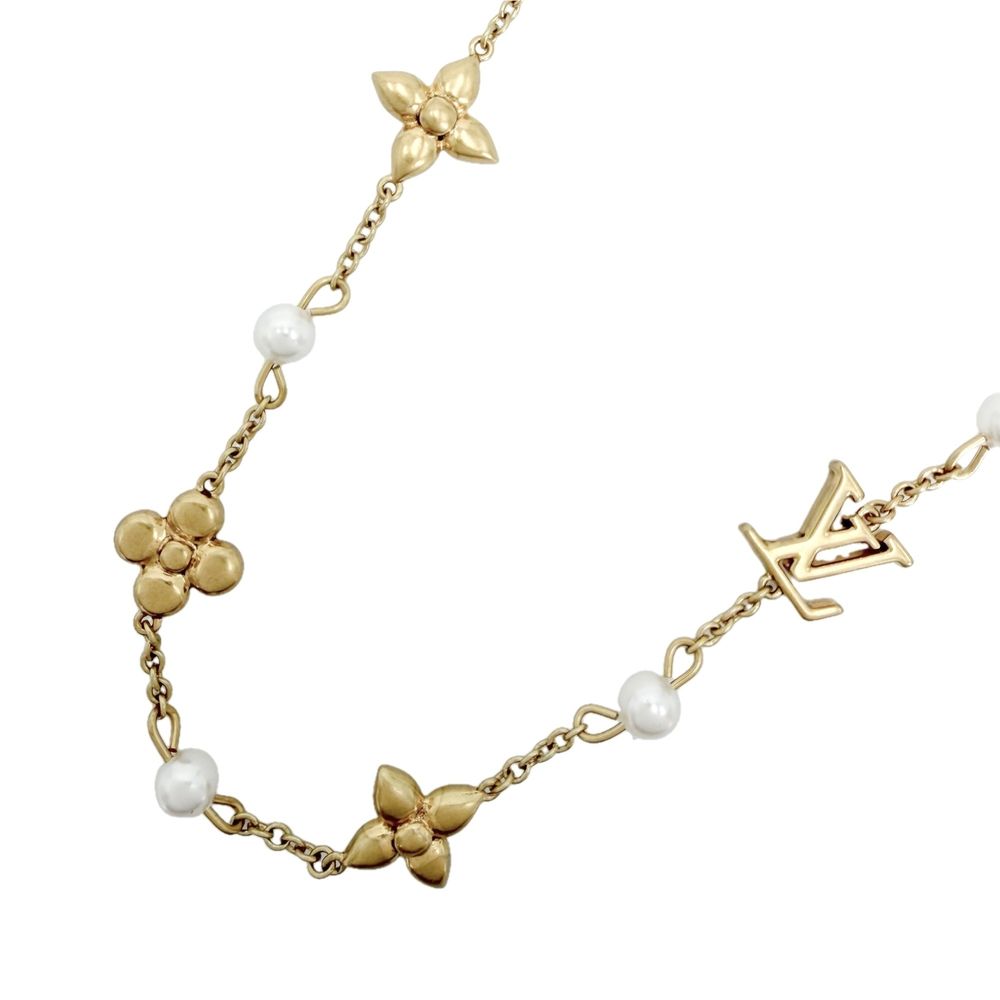 Louis Vuitton Necklace Monogram Flower Adjustable