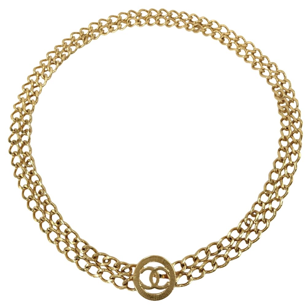 Chanel Belt CC Logo Chain Gold Plated