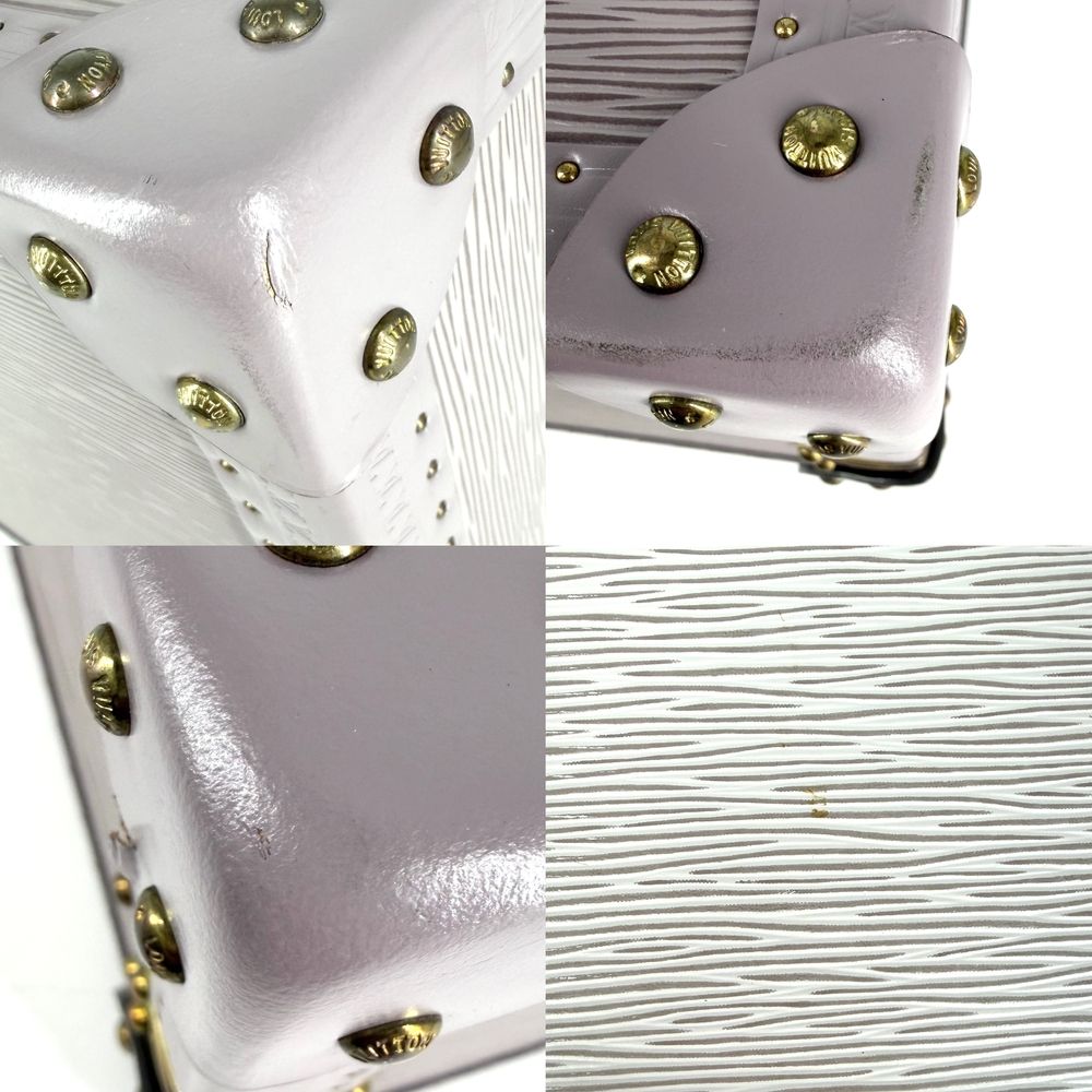 Louis Vuitton Trunk Cotteville 35 Epi Leather Purple Gold — view 6