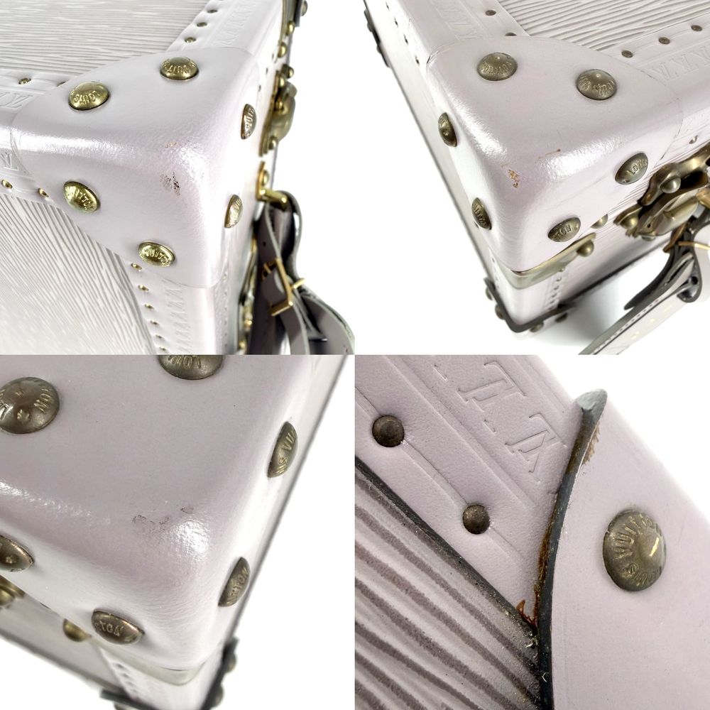 Louis Vuitton Trunk Cotteville 35 Epi Leather Purple Gold — view 7