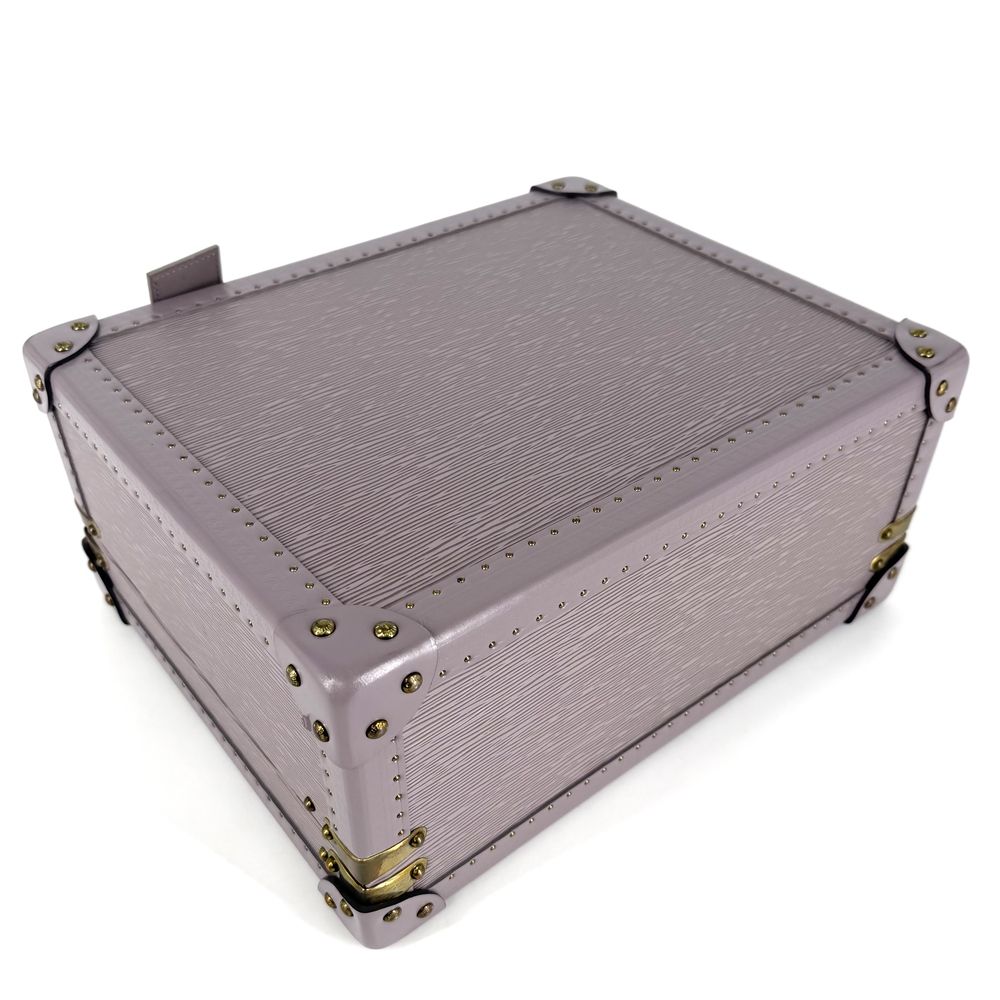 Louis Vuitton Trunk Cotteville 35 Epi Leather Purple Gold — view 3