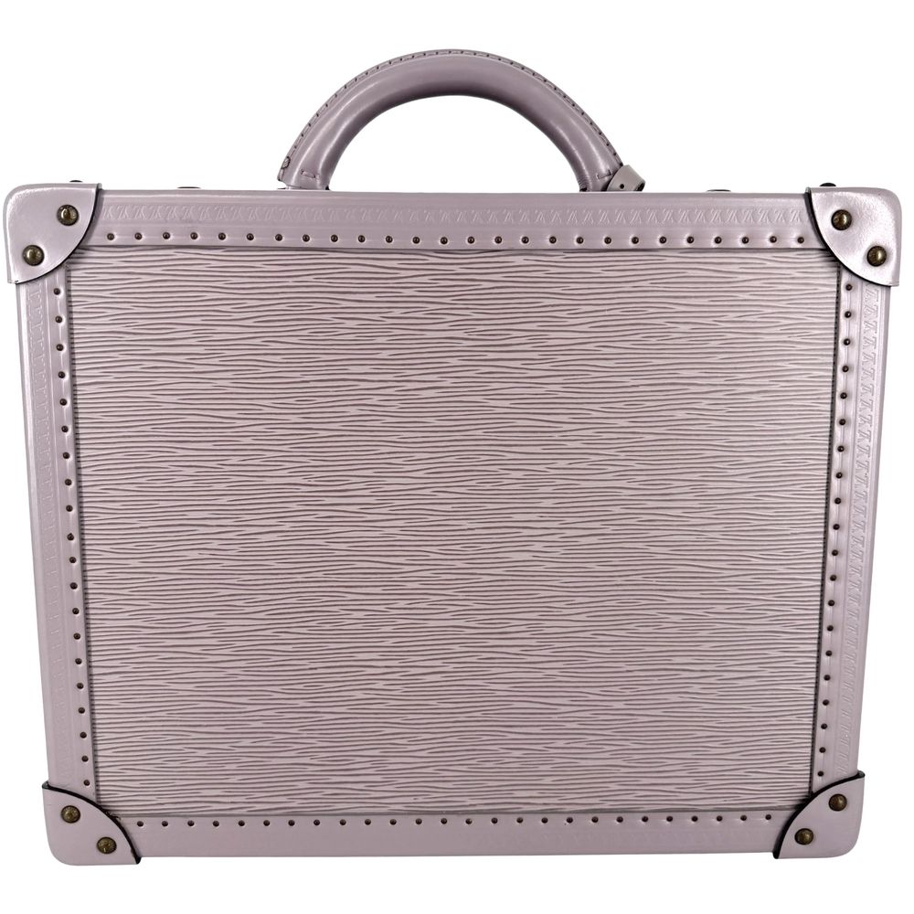 Louis Vuitton Trunk Cotteville 35 Epi Leather Purple Gold — view 2