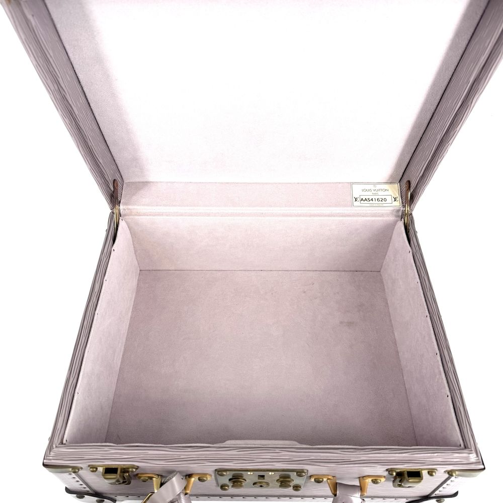 Louis Vuitton Trunk Cotteville 35 Epi Leather Purple Gold — view 4
