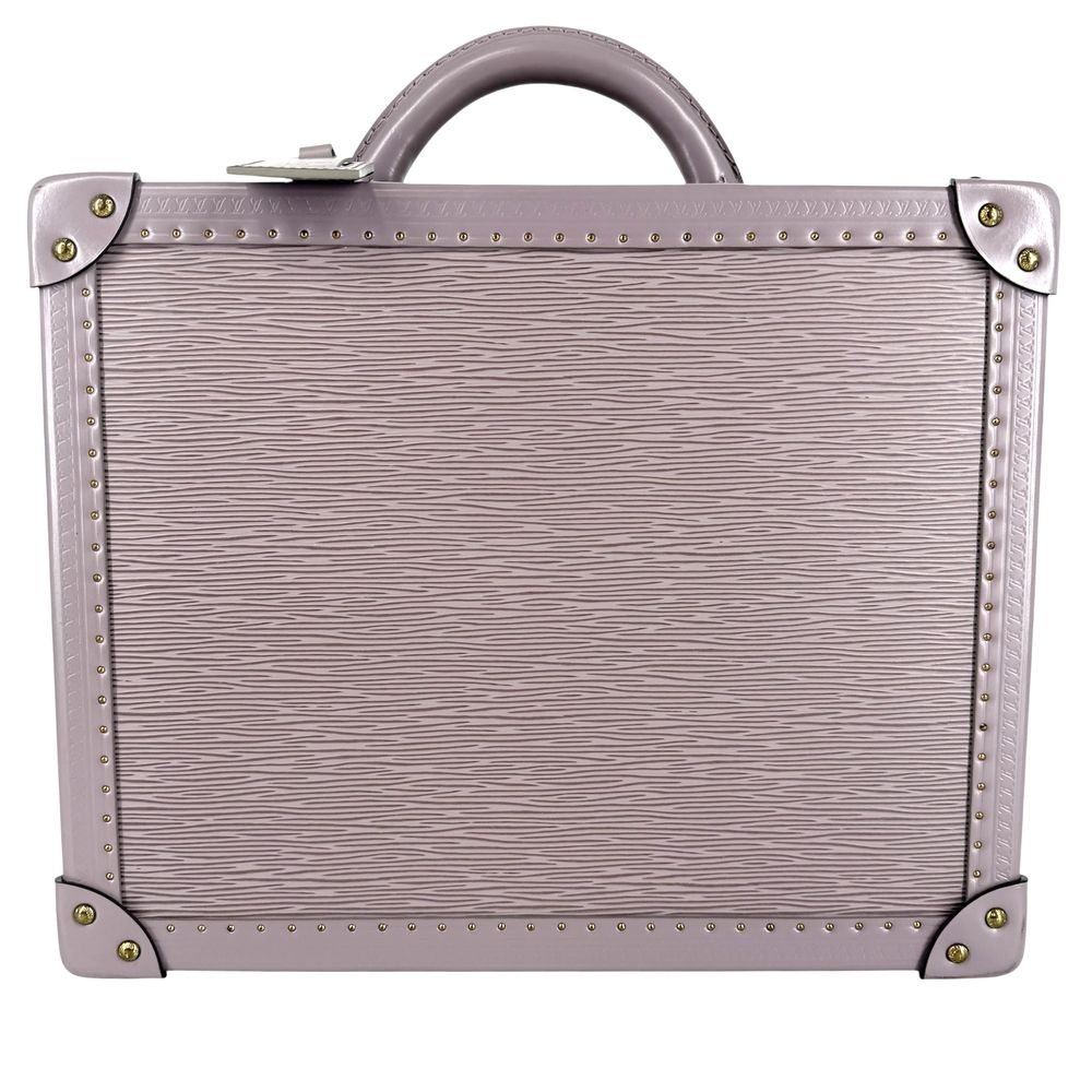 Louis Vuitton Trunk Cotteville 35 Epi Leather Purple Gold