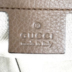 Gucci Tote Soho Interlocking G Handbag Chain Shoulder Leather Brown Gold — view 5