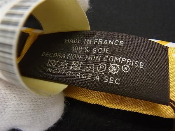 Hermes Paris Station Twilly Doll Candy Silk Scarf Yellow — view 4