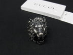 Gucci Lion Head Silver Ring