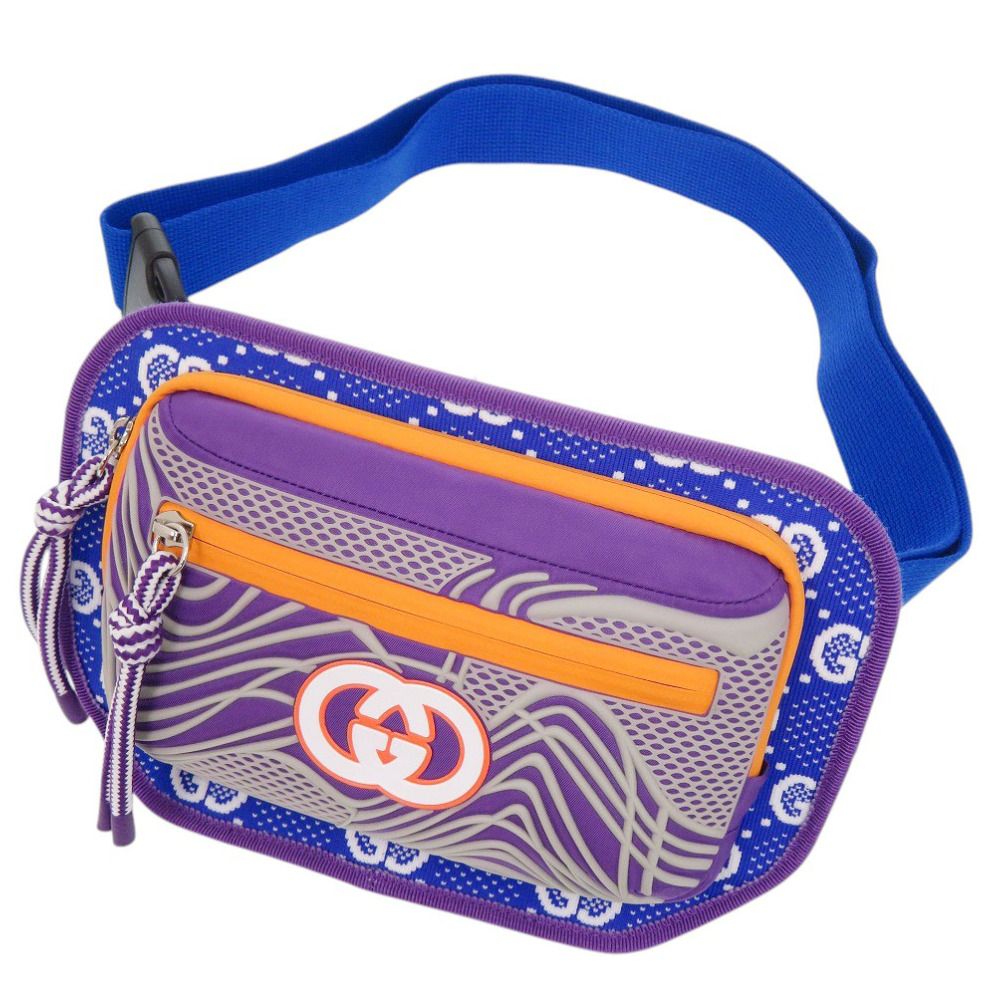 Gucci GG Nylon Rubber Multicolor Waist Bag