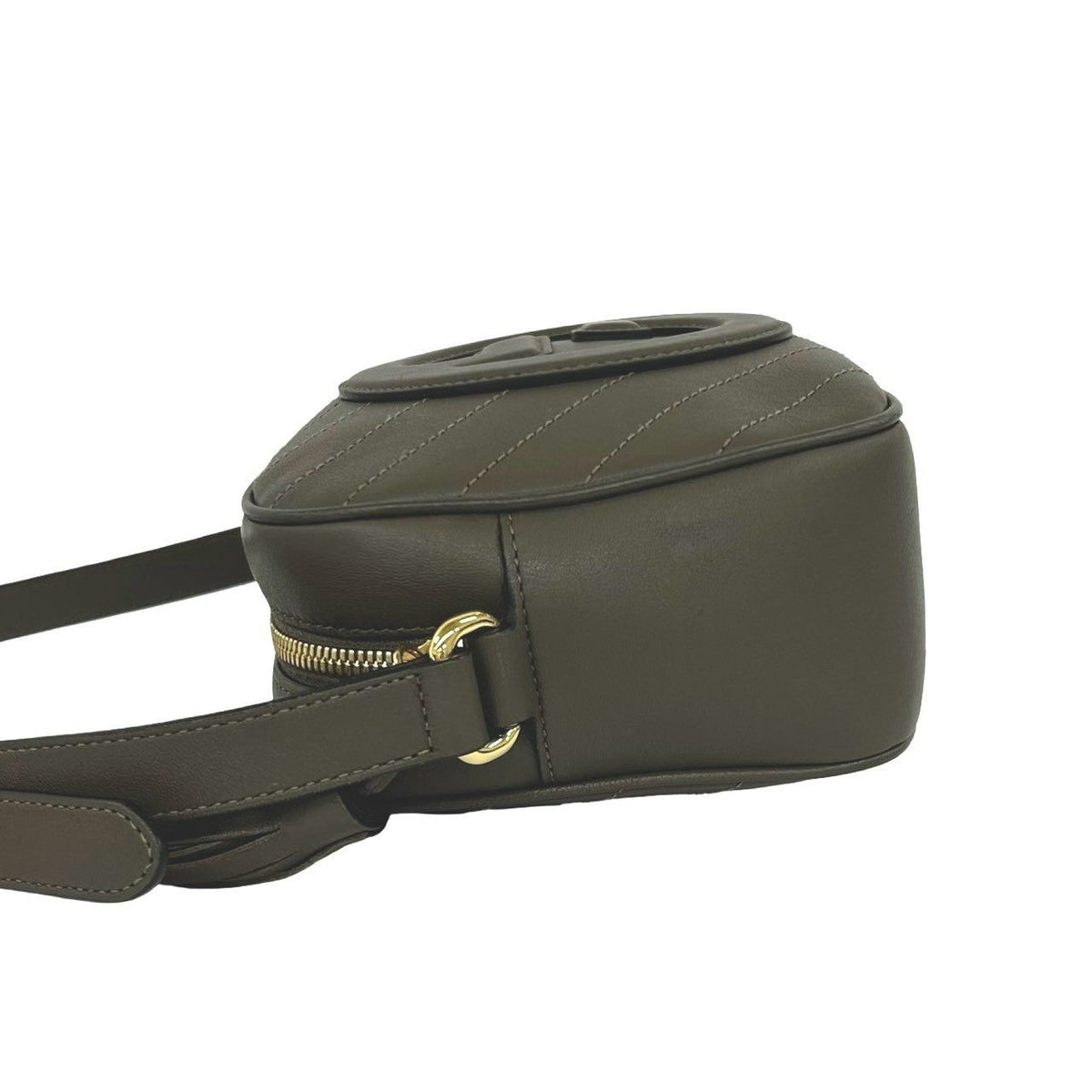 Gucci Blondie Interlocking G Tassel Leather Shoulder Bag Pochette Brown — view 5