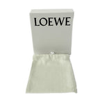 Loewe Card Case Plain Dark Navy Black Embossed Anagram Leather — view 5