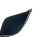 Loewe Card Case Plain Dark Navy Black Embossed Anagram Leather — view 3