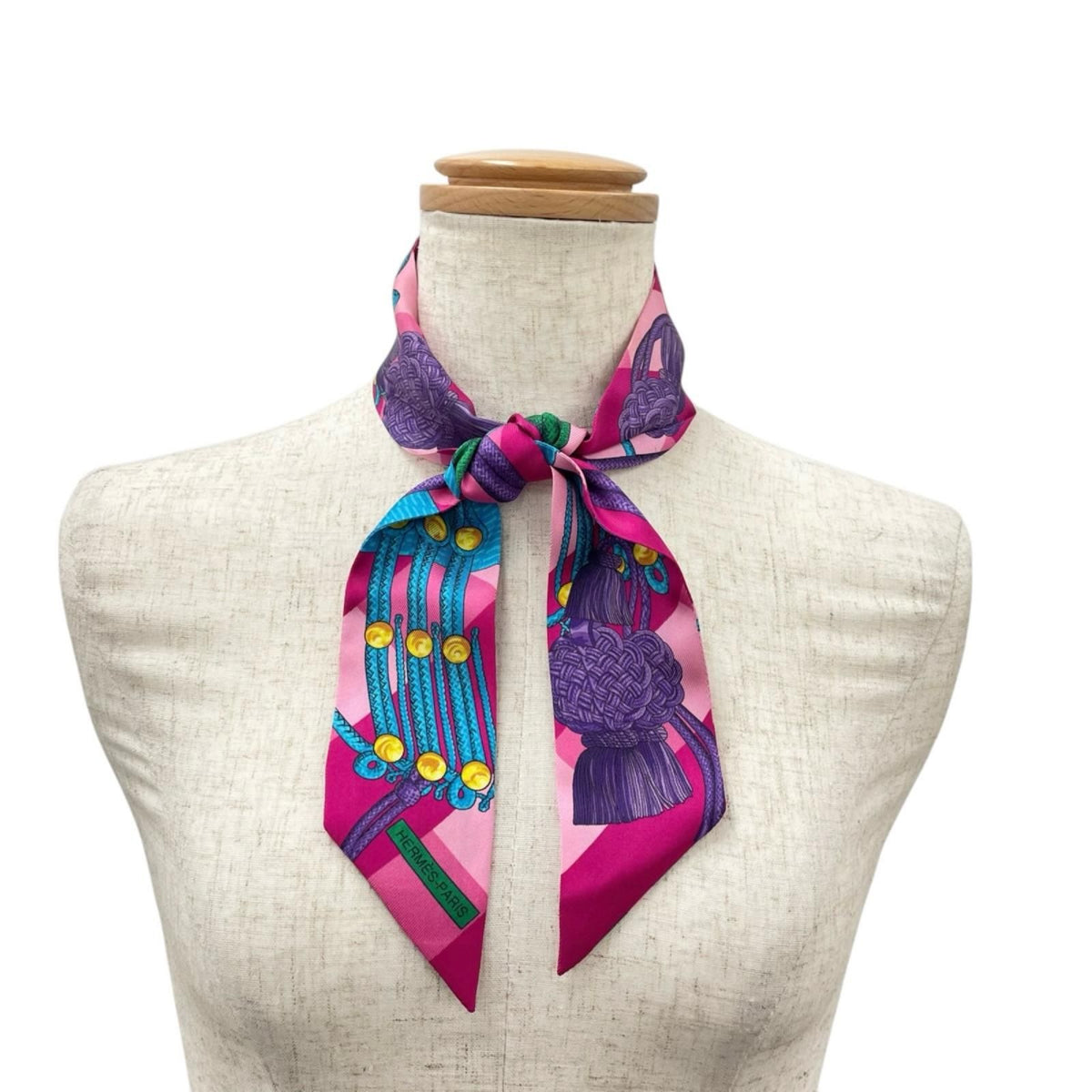 Hermes Twilly Scarf Silk Multicolor — view 3