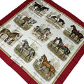 Hermes Scarf Carre 90 Red White Multi les Robes