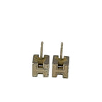 Hermes Earrings Cage D'h Silver Pink — view 3