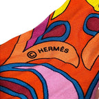 Hermes Scarf Twilly Orange Red Multi Ribbon — view 2