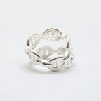 Hermes Chaine D'ancre Enchainee Double Row Ring 52 Silver — view 4