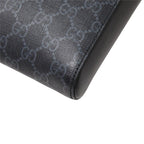 Gucci Courier GG Supreme Shoulder Bag Gray Leather — view 6