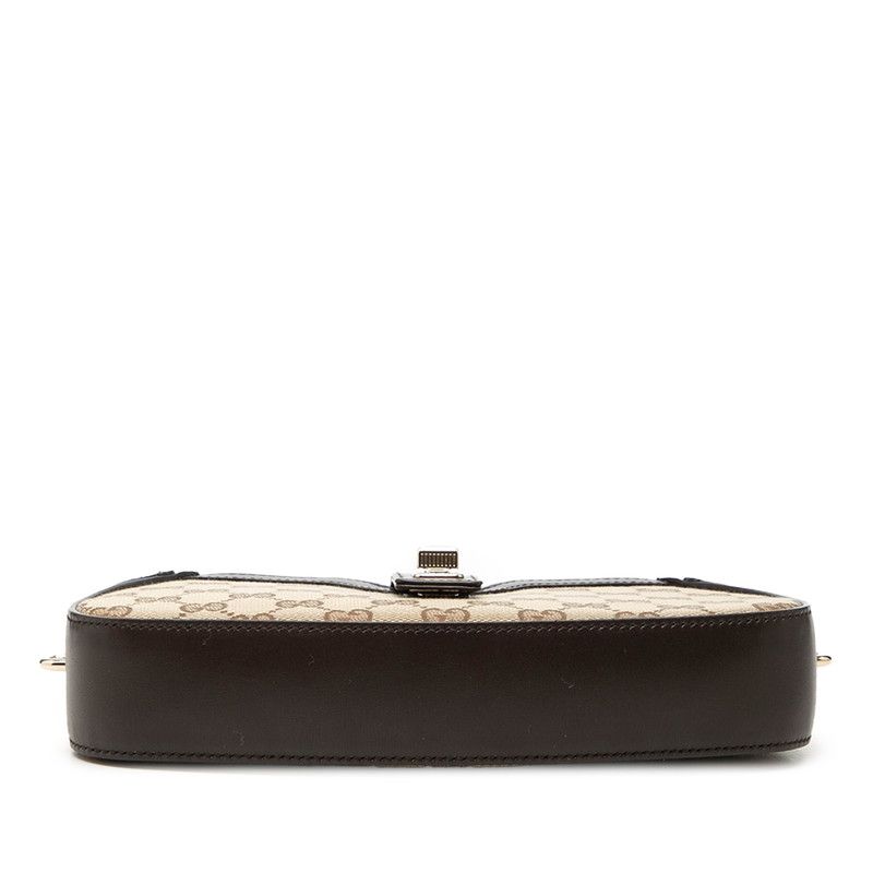 Gucci GG Canvas Moonside Handbag Beige Brown — view 3