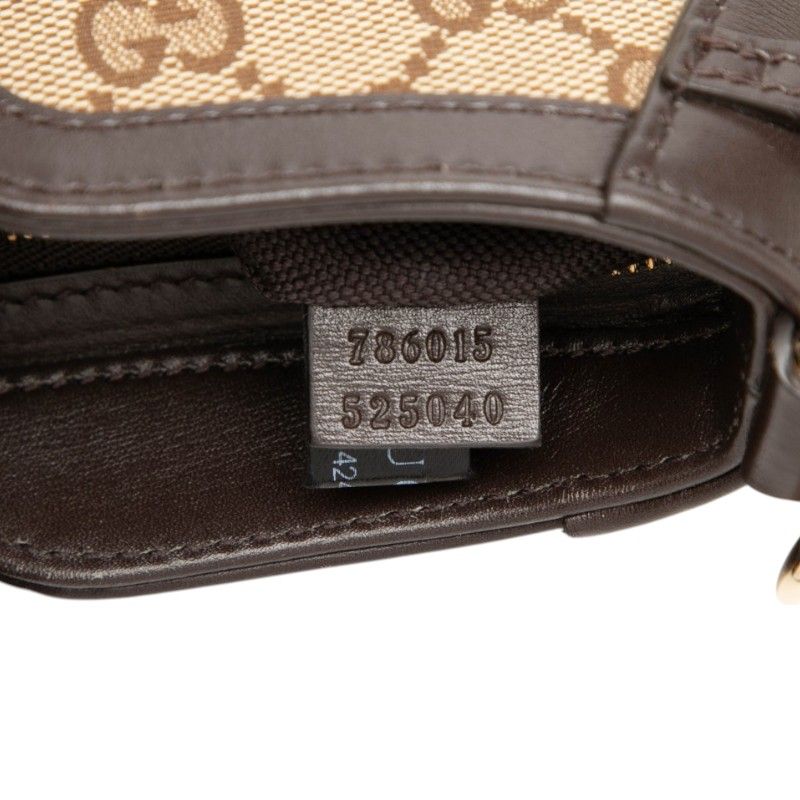 Gucci GG Canvas Moonside Handbag Beige Brown — view 6