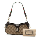 Gucci GG Canvas Moonside Handbag Beige Brown — view 7