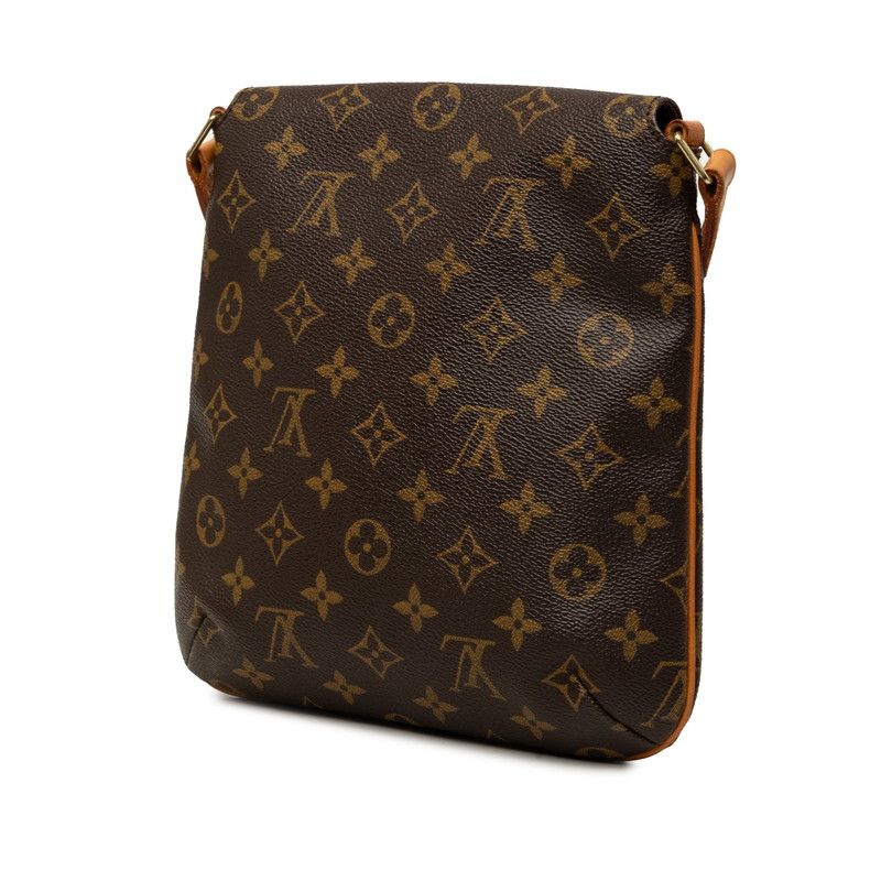 Louis Vuitton Monogram Musette Salsa Short Shoulder Bag Brown Leather — view 2