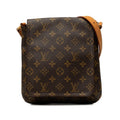 Louis Vuitton Monogram Musette Salsa Short Shoulder Bag Brown Leather