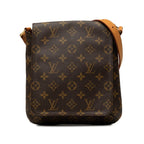 Louis Vuitton Monogram Musette Salsa Short Shoulder Bag Brown Leather